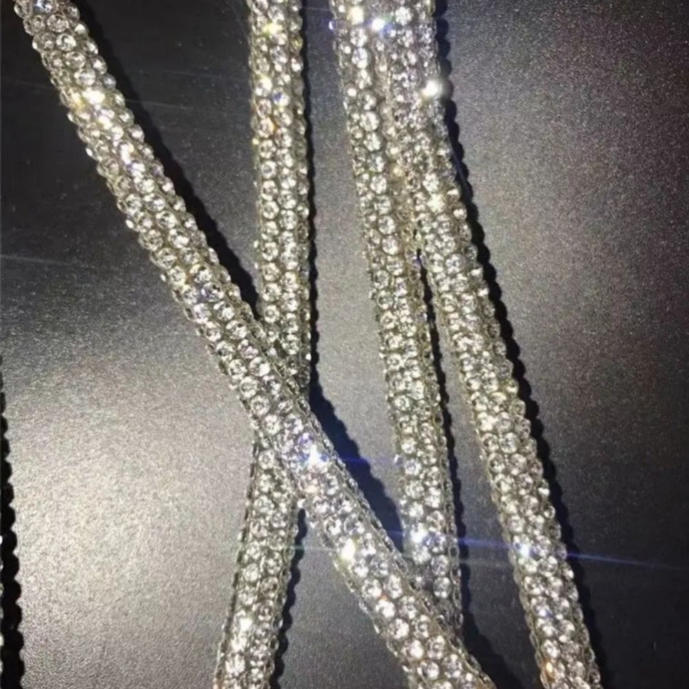 Bling Rhinestone Rope Glitter Shoe Lace. 1 Pair Bling Glitter Sneakers - Picture 11 of 14